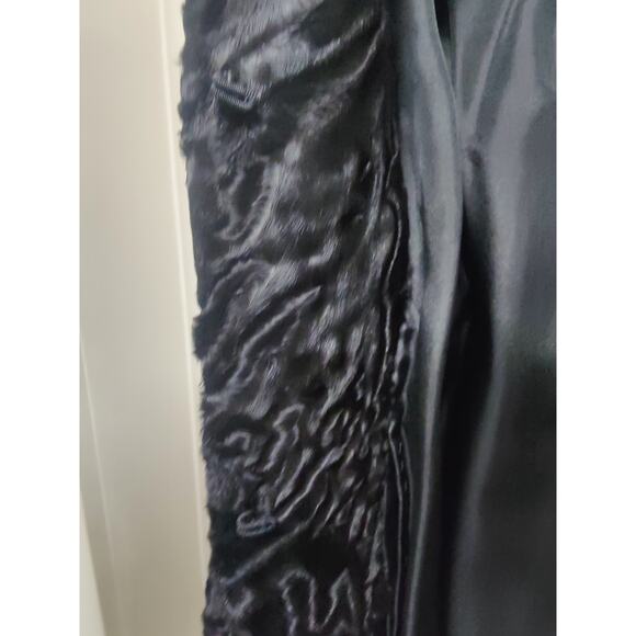 Vintage Black wool Coat  NY sz M - Picture 7 of 8